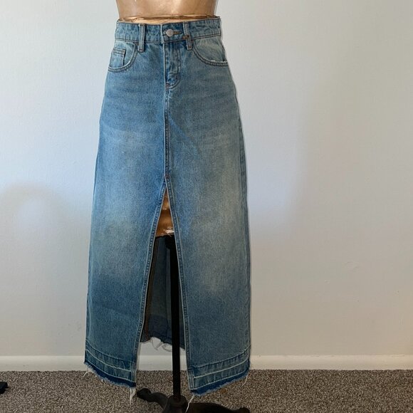 BDG Urban Outfitters Mandi A-Line Denim Maxi Skirt Size XS - Picture 4 of 16
